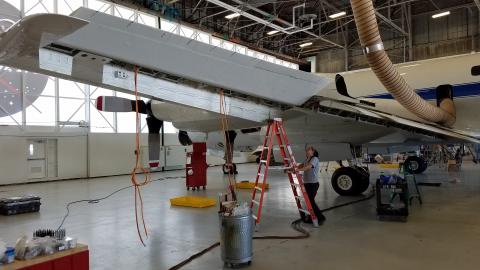 P-3 Wing instrument wiring installation