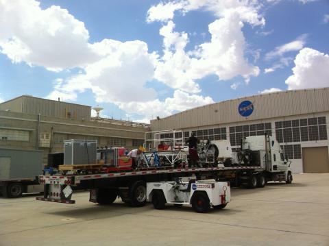 Semis by the Dryden hangar (2012)