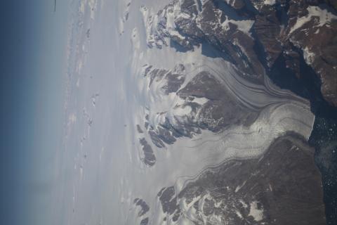 Photos of smaller glacier systems between Helheim and Kangerdlussuaq from 28,000’